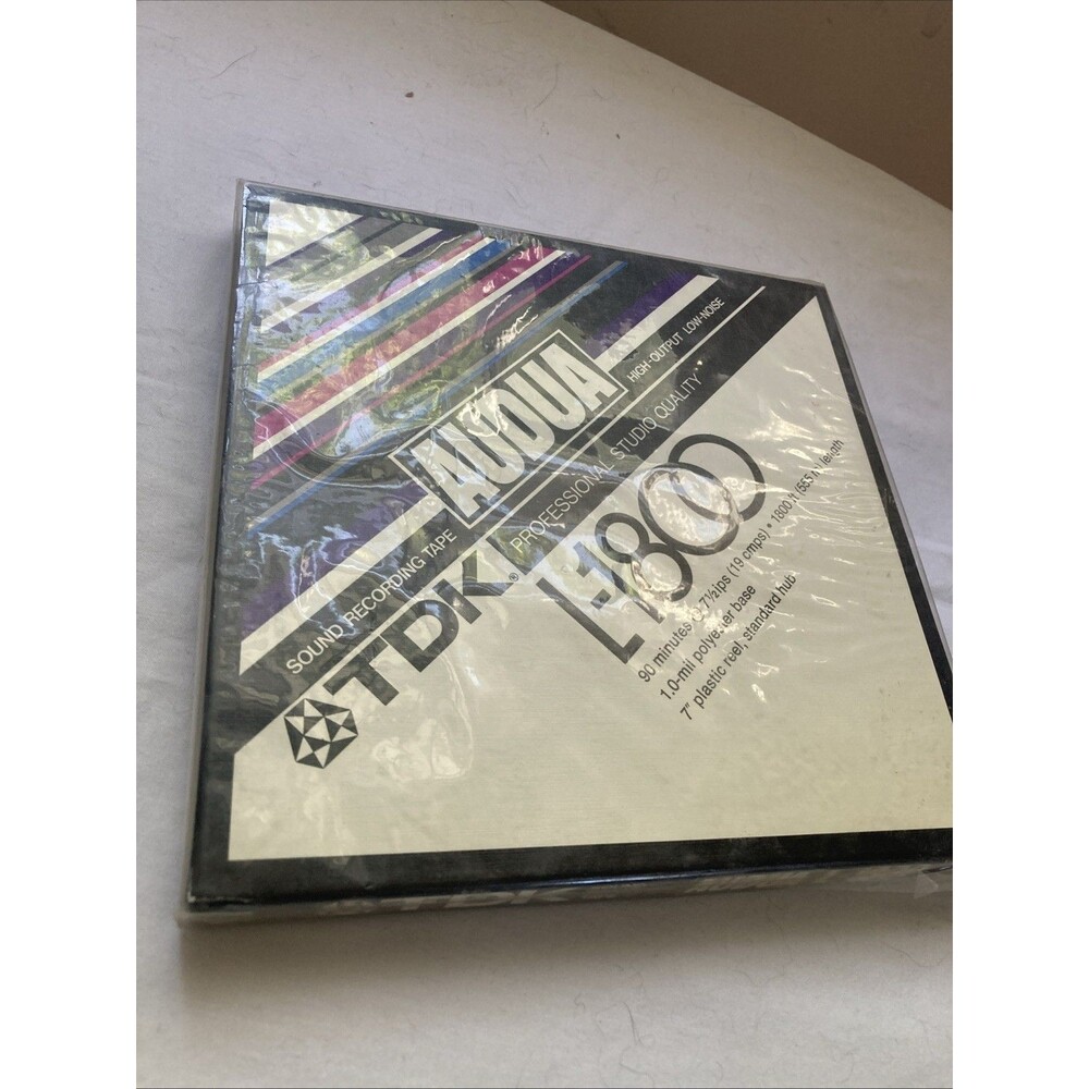 sealed TDK audua Reel to Reel Tape Blank Factory Sealed New Old Stock  L-1800